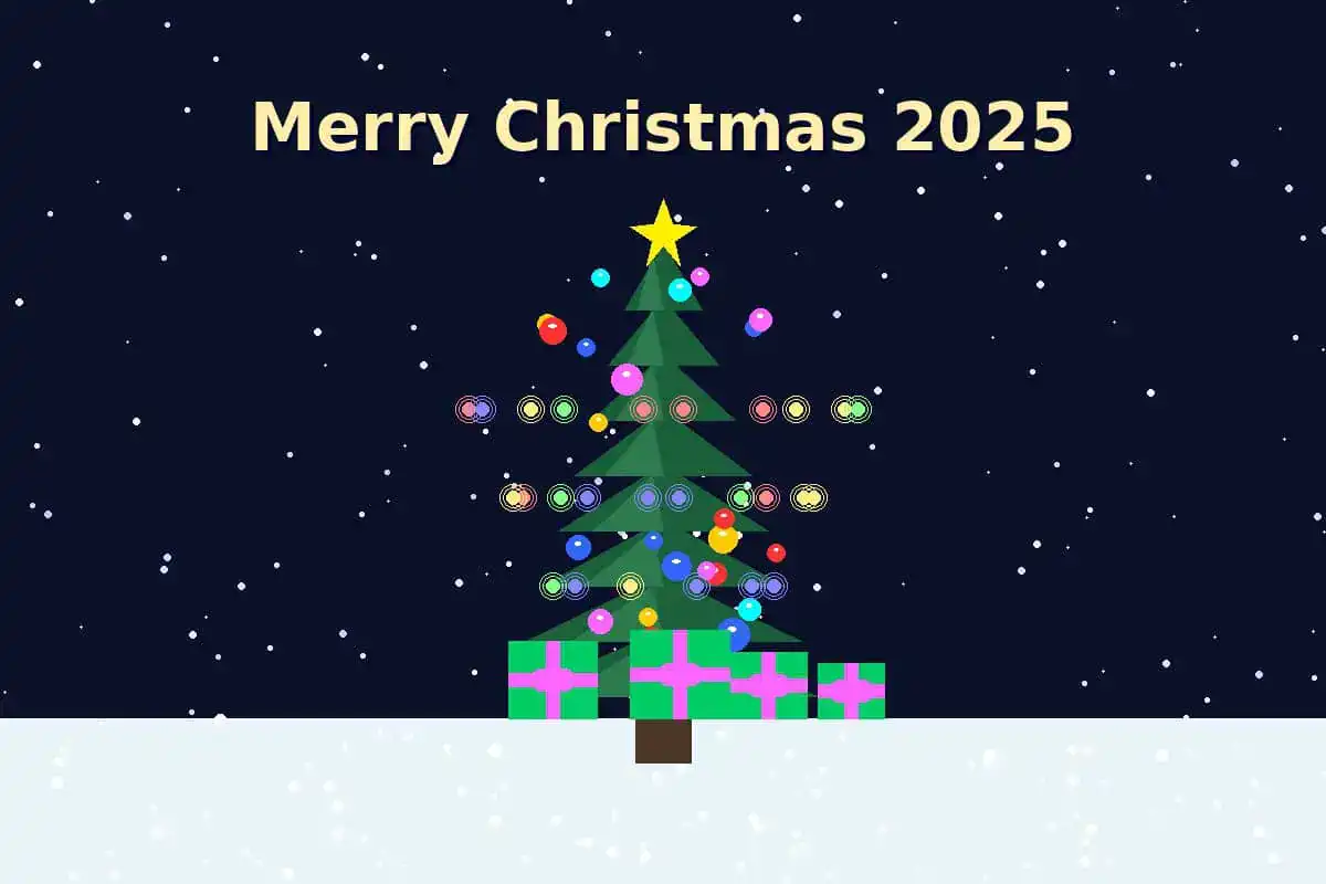 AI generated image of a Christmas tree to illustrate blog post: Merry Christmas 2025: Celebrating Joy, Connection, and Timeless Traditions