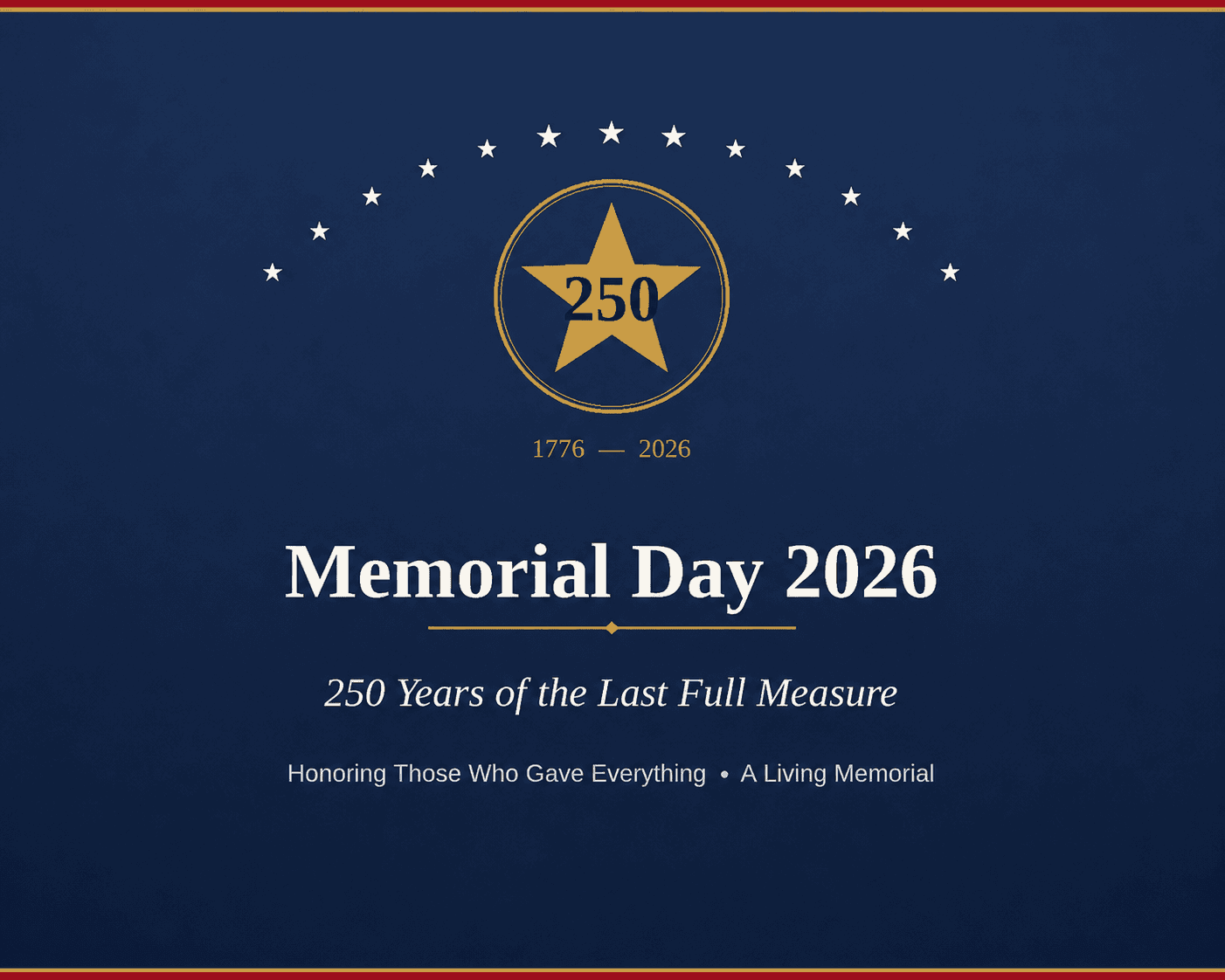 Memorial Day 2026: 250 Years of the Last Full Measure